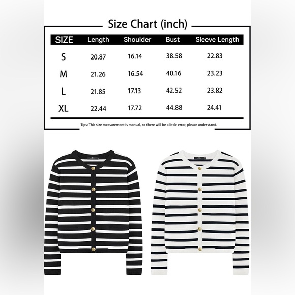 Brand New Relaxed Sweater Lady Jacket Black Size XS Gold Buttons So On-Trend - Picture 5 of 6